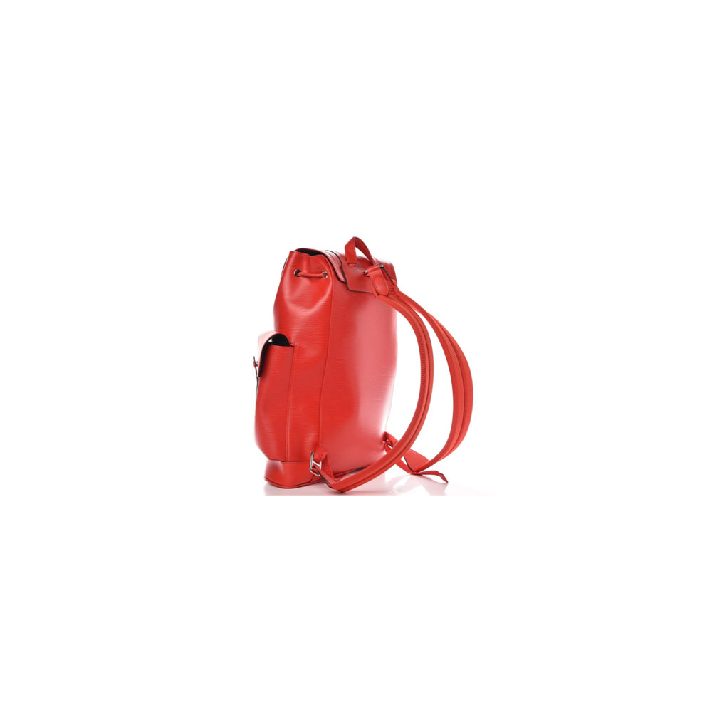 Louis Vuitton X Supreme Christopher Backpack Epi PM Red for Men