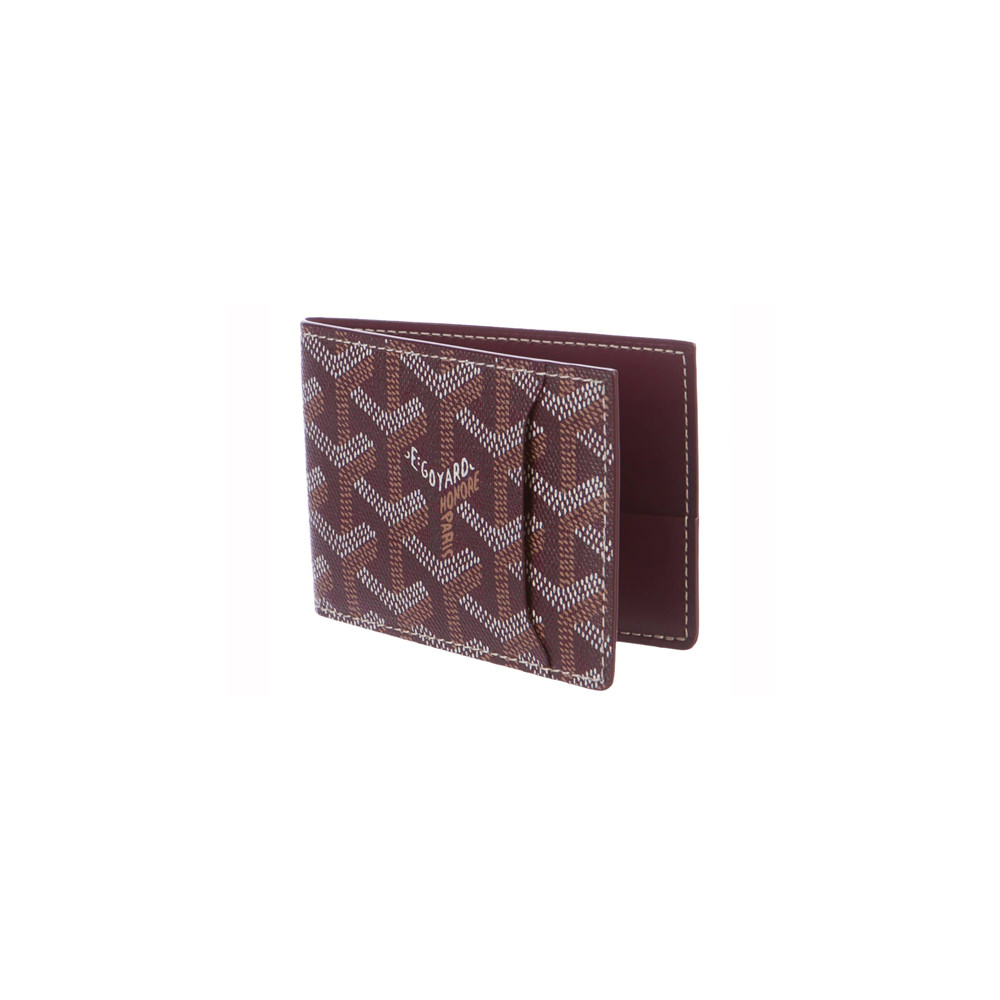 Victoire leather wallet Goyard Burgundy in Leather - 34448259