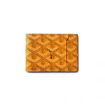 Goyard Slot Wallet Victoire Companion Goyardine Yellow in Coated Textile/Calfskin