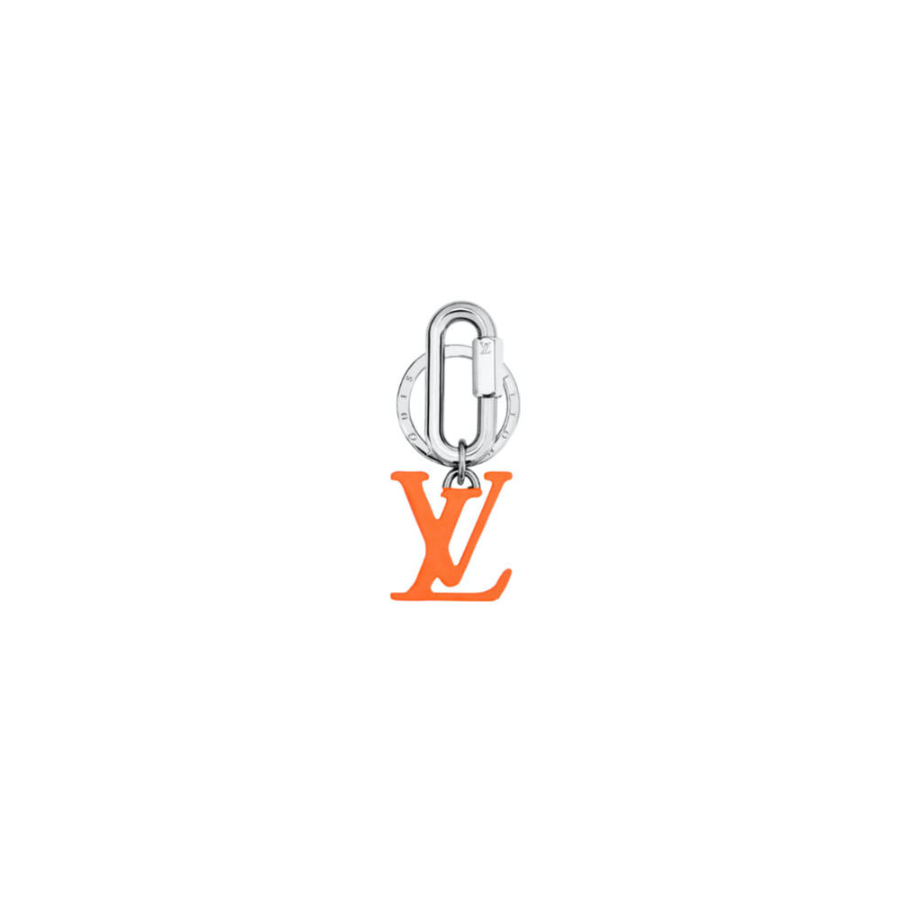 Louis Vuitton Charm LV Orange in Silver-tone with Silver-tone/Orange
