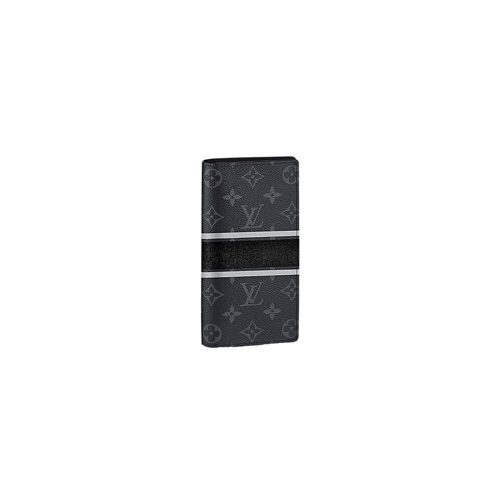 Louis Vuitton Brazza Wallet Monogram Eclipse Canvas Black 22069180