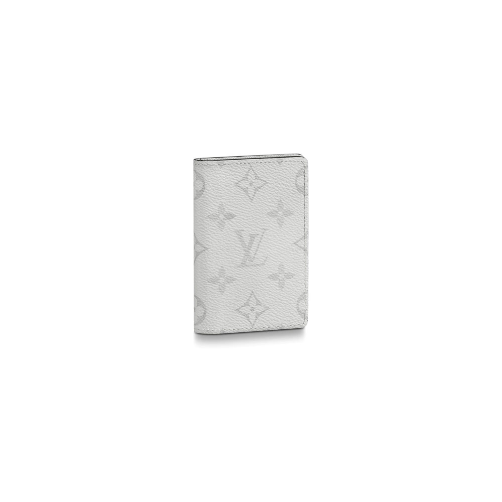 Pre-owned Louis Vuitton Pocket Organizer Monogram Pacific Taiga