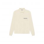 FEAR OF GOD ESSENTIALS Long Sleeve French Terry Polo Buttercream