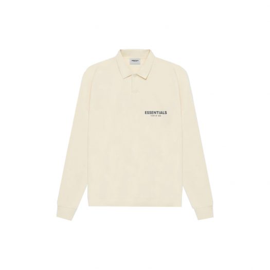 FEAR OF GOD ESSENTIALS Long Sleeve French Terry Polo Buttercream