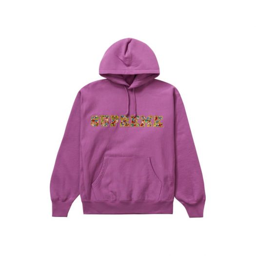 Supreme Jewels Hooded Sweatshirt (FW20) Bright Purple
