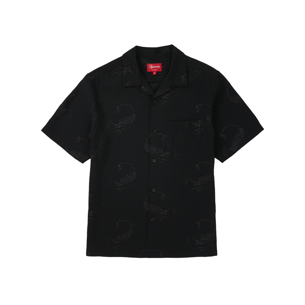 Supreme Scorpion Jacquard S/S Shirt Black