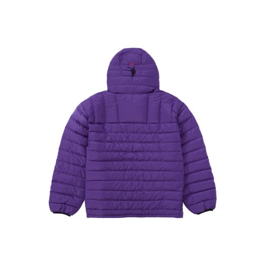 Supreme Micro Down Half Zip Hooded Pullover Purple