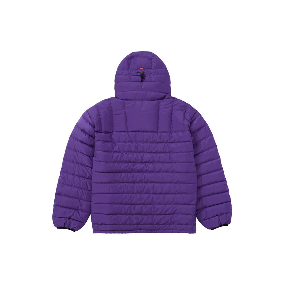 Supreme Micro Down Half Zip Hooded Pullover Purple