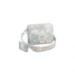 Louis Vuitton Trio Messenger Damier Salt Stone Grey in Coated Canvas with Silver-tone