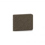 Louis Vuitton Slender Wallet Monogram Seal Khaki in Leather