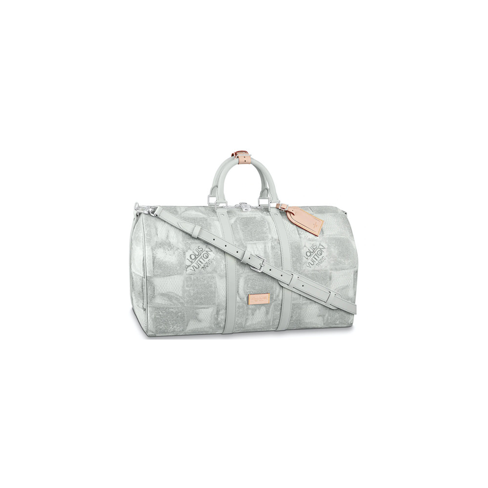 Louis Vuitton Keepall Bandouliere 50 Pastel Multicolor in Canvas with  Silver-tone - US