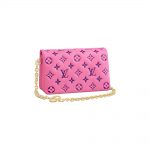 Louis Vuitton Pochette Coussin Pink/Purple in Lambskin with Gold-tone