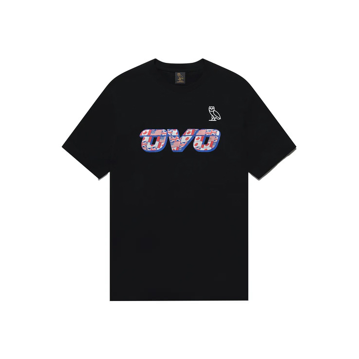 OVO Flag Runner T-Shirt Black