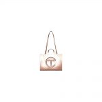 Telfar Shopping Bag Large Copper in Vegan Leather with Silver-tone