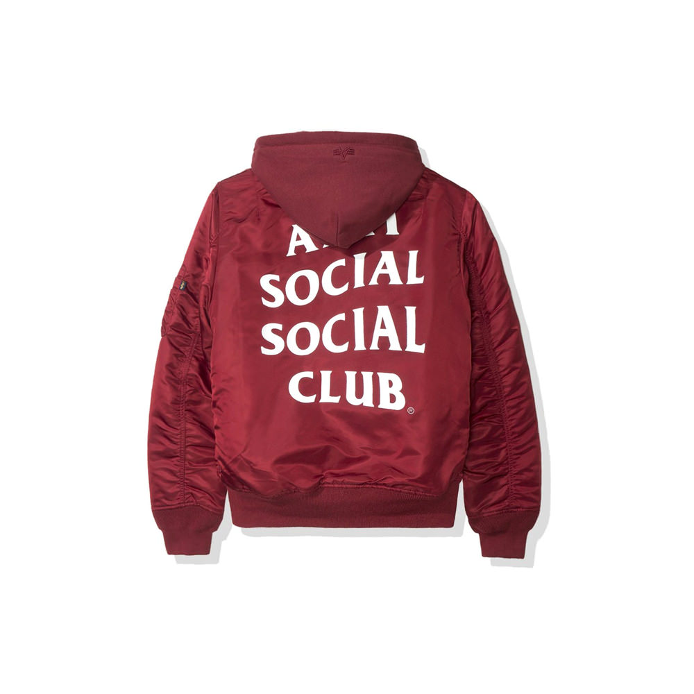 Anti Social Social Club Smog MA1 Alpha Jacket (FW19) BurgundyAnti 