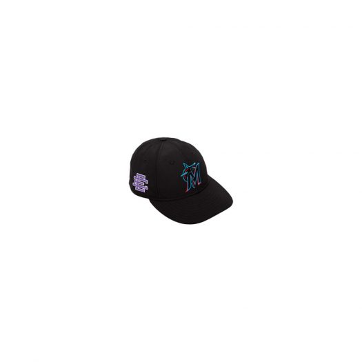 Eric Emanuel EE Retro Crown Marlins Hat Black/Purple