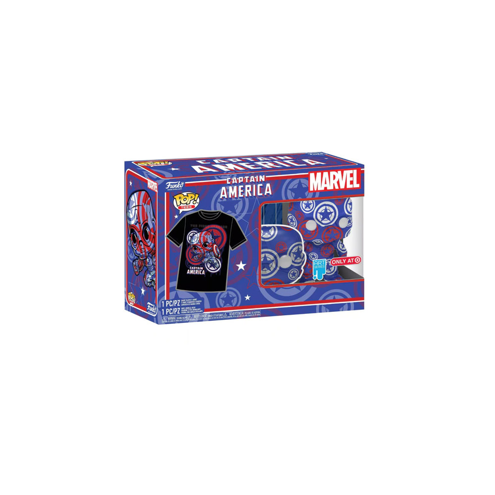 Funko Pop! Collector’s Box: Captain America Marvel Patriotic Age Pop & Tee