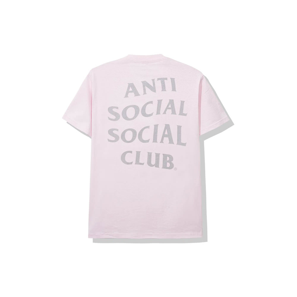 anti social social club t shirt pink