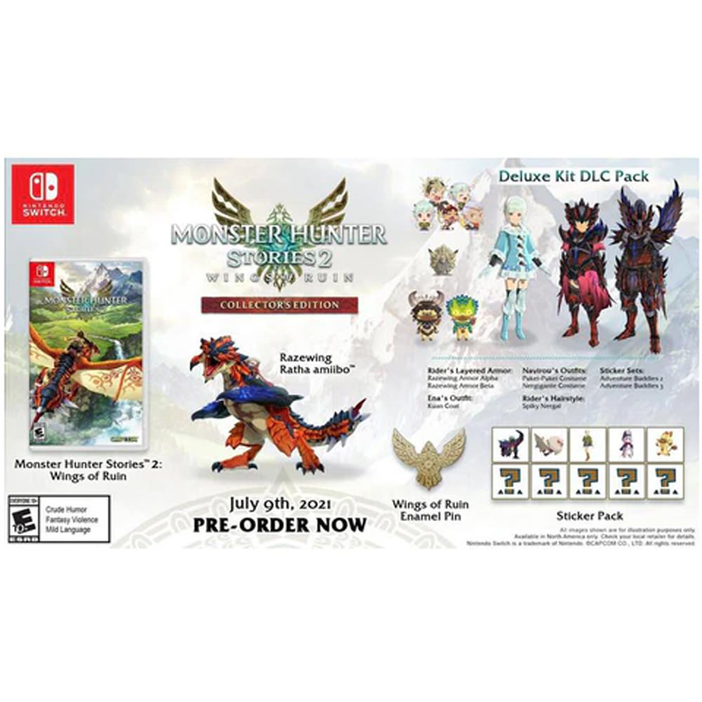 Capcom Monster Hunter Stories 2: Wings Collector’s Edition Video Game Bundle