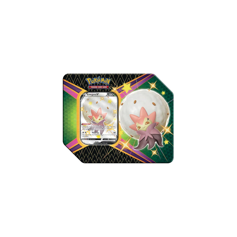 Pokémon TCG Sword & Shield Shining Fates Eldegoss V Tin (6 Booster Packs)
