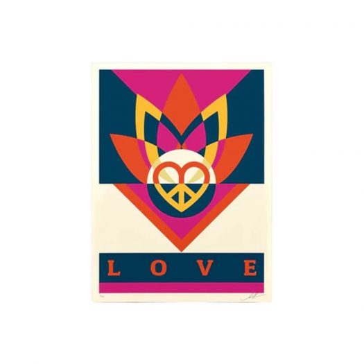 Shepard Fairey Love Lotus Print (Signed, Edition of 550)