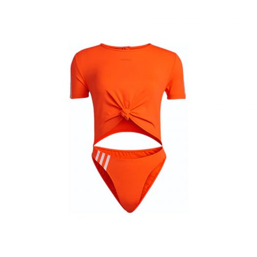 adidas Ivy Park Knot Swimsuit Solar Orange