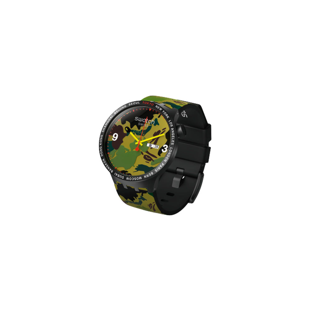 Swatch x Bape Big Bold Tokyo Edition S027Z705S – 47mm in Plastic