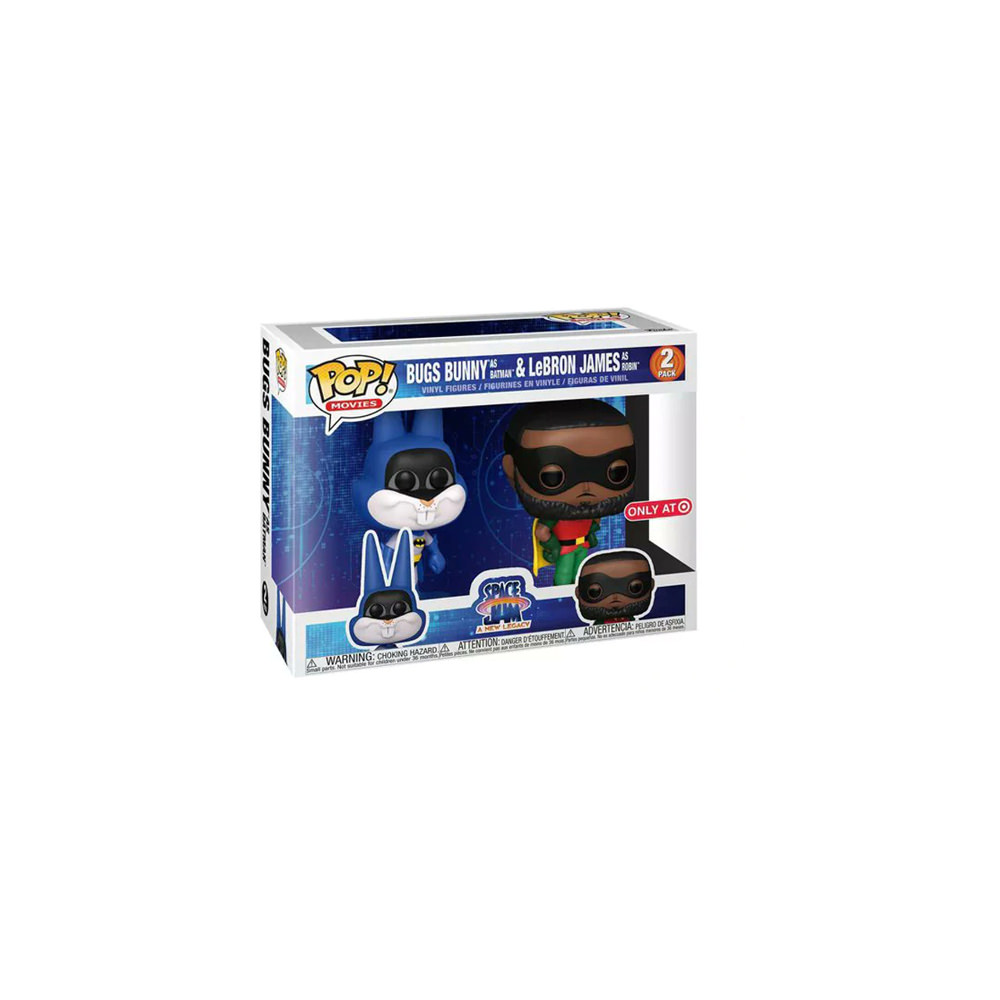 Funko Pop! Movies Space Jam A New Legacy Bugs Bunny As Batman And LeBron James As Robin Target Exclusive 2-Pack