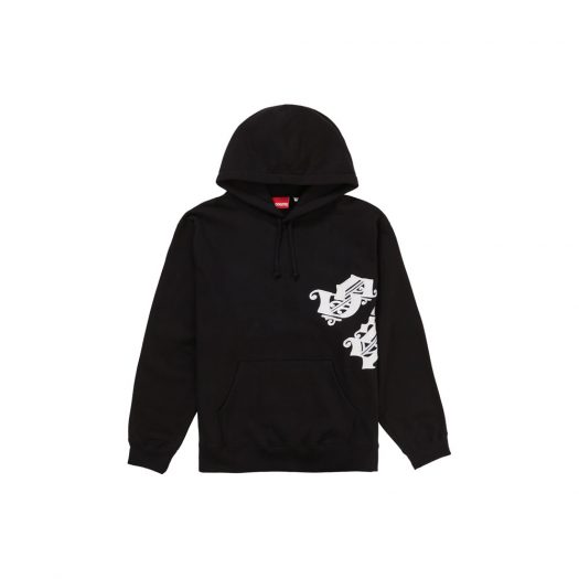 Supreme Old English Wrap Hooded Sweatshirt Black