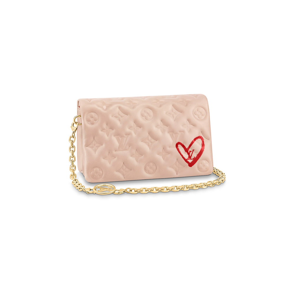 Louis Vuitton Limited Edition Pochette Coussin Monogram Pink Lambskin in  Lambskin Leather with Gold-toneLouis Vuitton Limited Edition Pochette  Coussin Monogram Pink Lambskin in Lambskin Leather with Gold-tone - OFour