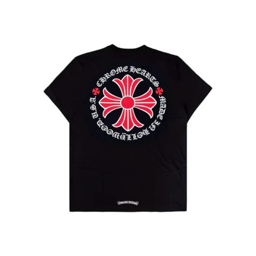 Chrome Hearts Made In Hollywood Plus Cross T-shirt Black/Red
