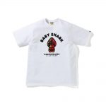 Bape Baby Milo Shark College Tee White/red