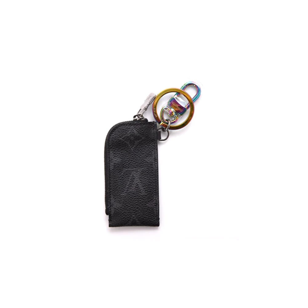 Louis Vuitton Monogram Eclipse Key Pouch - Black Keychains