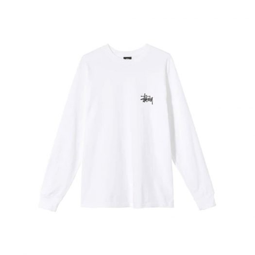 Stussy Basic L/S T-shirt White