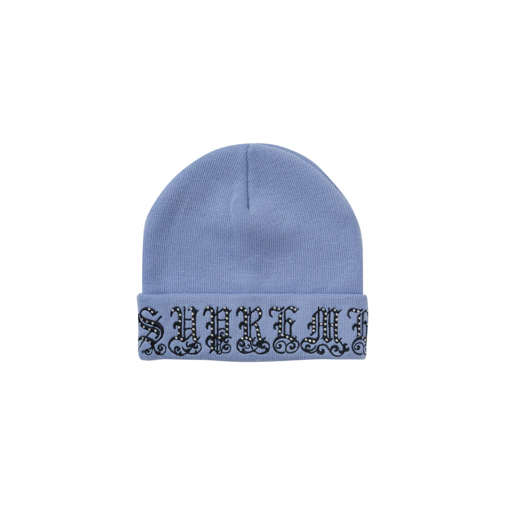 Supreme Old English Rhinestone Beanie