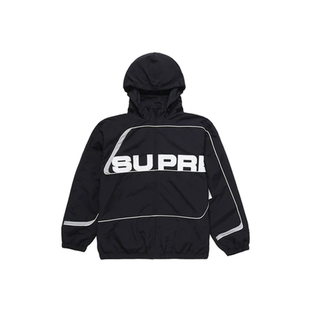 Supreme S Paneled Track Jacket Black