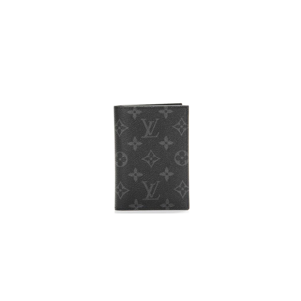 Louis Vuitton Passport Cover Case Monogram Eclipse M64501 Black Free  Shipping