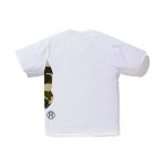 BAPE 1st Camo Side Big Ape Head Tee White/Yellow