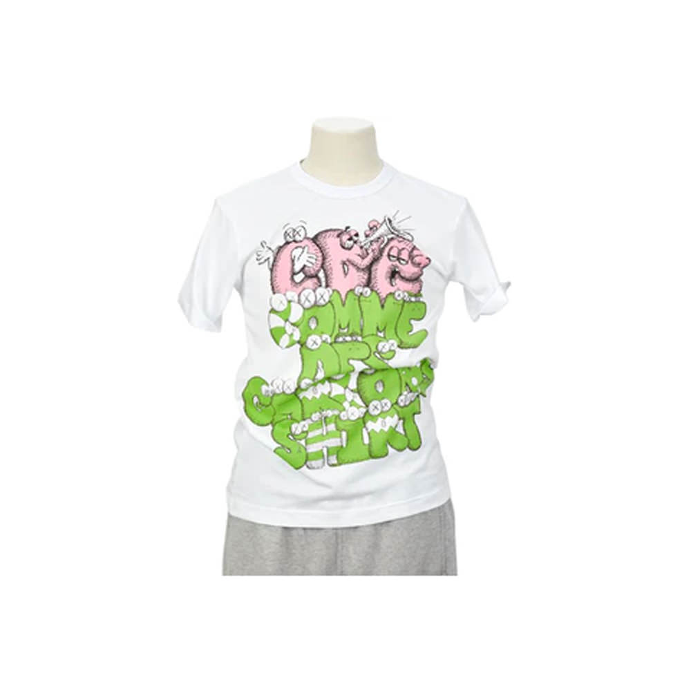CDG Shirt x KAWS T-shirt White/Green/Pink