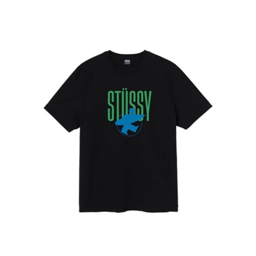 Stussy Surfman Pigment Dyed T-shirt Black