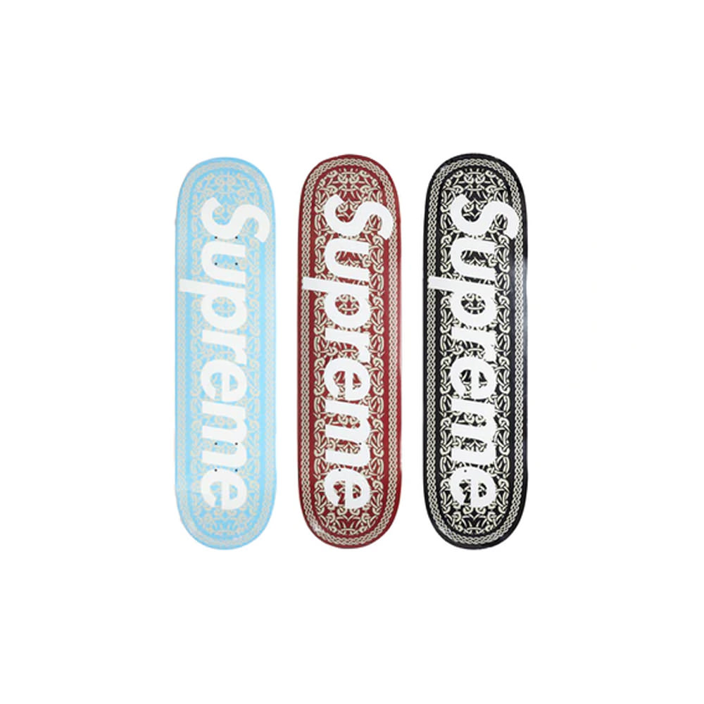Supreme Celtic Knot Skateboard Deck Set Black/Red