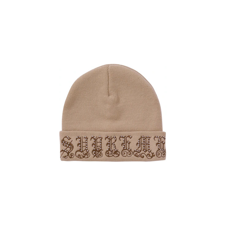 Supreme New Era Rhinestone Beanie Red