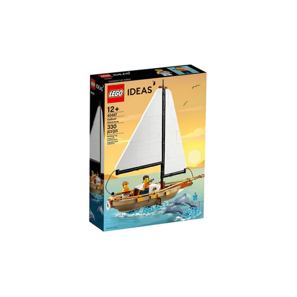 LEGO Ideas Sailboat Adventure Free Gift Set #40487 Brown/White