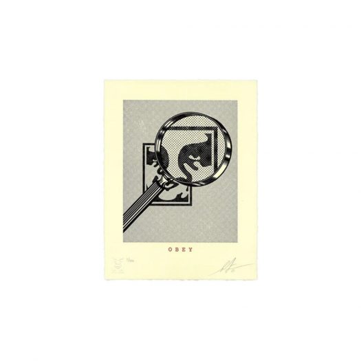 Shepard Fairey Obey Magnifying Glass Letterpress Print (SIgned, Edition of 350)