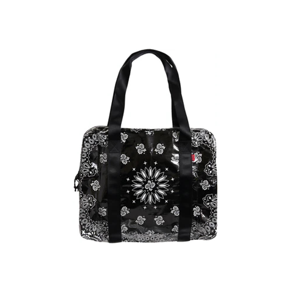 Supreme Bandana Tarp Small Duffle Bag BlackSupreme Bandana Tarp