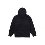 Supreme Embossed Logos Hooded Sweatshirt Black