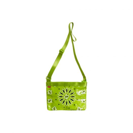 Supreme Bandana Tarp Side Bag Bright Green