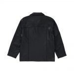 Supreme Braided Leather Overcoat Black