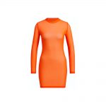 adidas Ivy Park Swim Cover-Up Dress Solar Orange