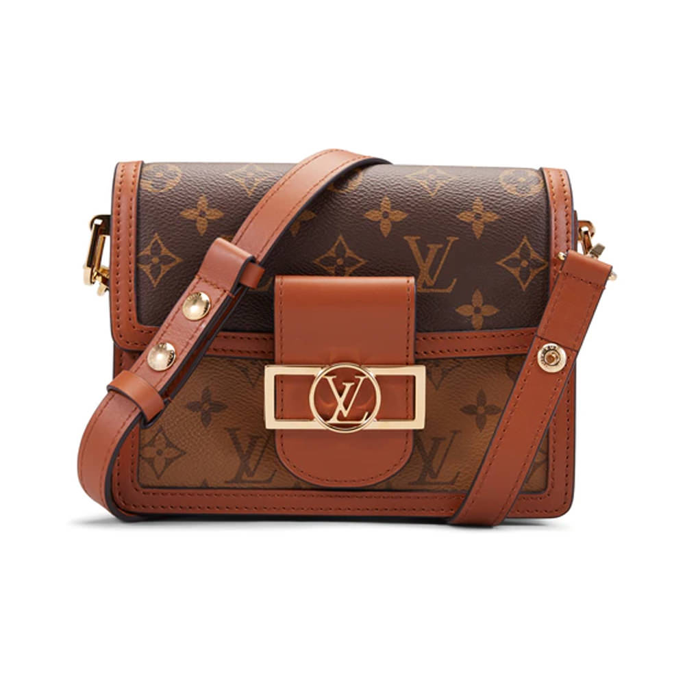 Louis Vuitton Reverse Monogram Mini Dauphine Brown Cloth ref.733579 - Joli  Closet